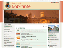 Tablet Screenshot of comune.robilante.cn.it